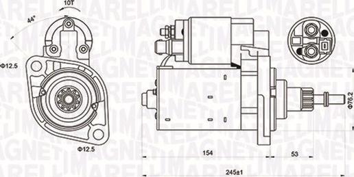 Magneti Marelli 063720619010 - Käynnistinmoottori inparts.fi