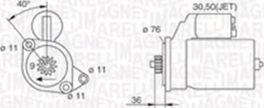 Magneti Marelli 063720618010 - Käynnistinmoottori inparts.fi