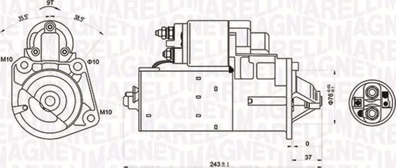 Magneti Marelli 063720680010 - Käynnistinmoottori inparts.fi