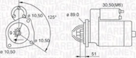 Magneti Marelli 063720008010 - Käynnistinmoottori inparts.fi