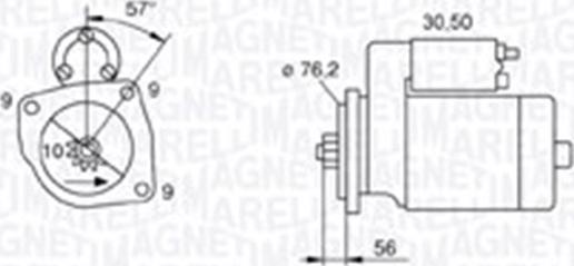 Magneti Marelli 063720801010 - Käynnistinmoottori inparts.fi