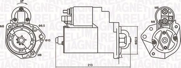 Magneti Marelli 063720880010 - Käynnistinmoottori inparts.fi