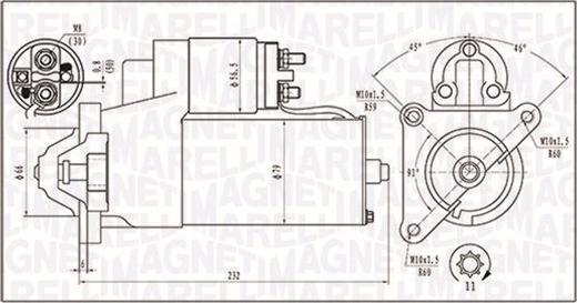 Magneti Marelli 063720373010 - Käynnistinmoottori inparts.fi