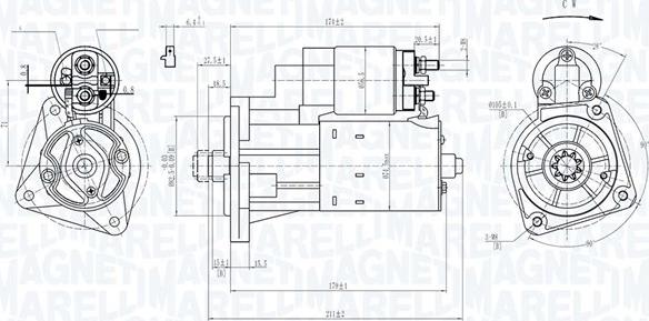 Magneti Marelli 063720297010 - Käynnistinmoottori inparts.fi