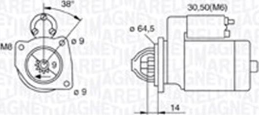 Magneti Marelli 063720796010 - Käynnistinmoottori inparts.fi