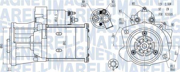 Magneti Marelli 063721491010 - Käynnistinmoottori inparts.fi