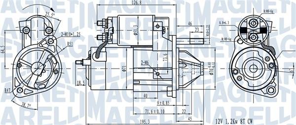 Magneti Marelli 063721492010 - Käynnistinmoottori inparts.fi