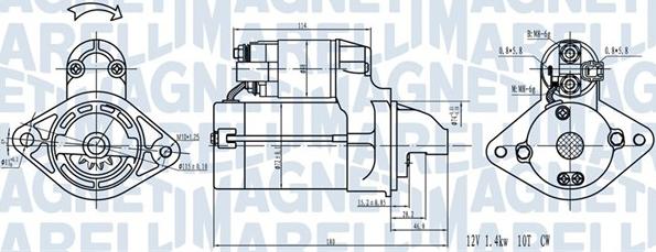 Magneti Marelli 063721441910 - Käynnistinmoottori inparts.fi