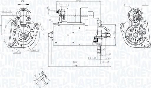 Magneti Marelli 063721447010 - Käynnistinmoottori inparts.fi