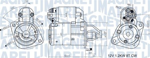 Magneti Marelli 063721465010 - Käynnistinmoottori inparts.fi