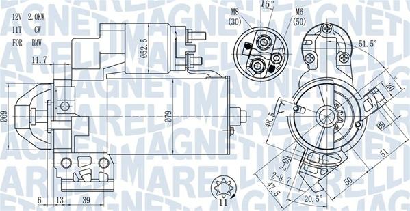 Magneti Marelli 063721466010 - Käynnistinmoottori inparts.fi