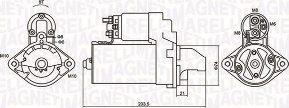 Magneti Marelli 063721406010 - Käynnistinmoottori inparts.fi