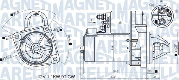 Magneti Marelli 063721419810 - Käynnistinmoottori inparts.fi