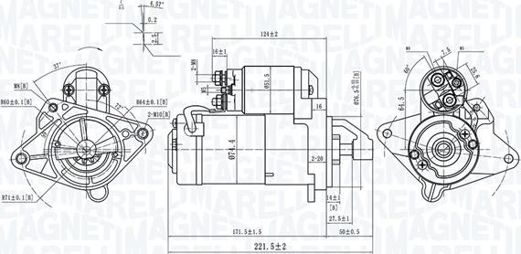 Magneti Marelli 063721415010 - Käynnistinmoottori inparts.fi