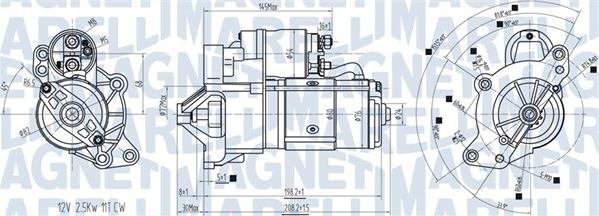 Magneti Marelli 063721416010 - Käynnistinmoottori inparts.fi