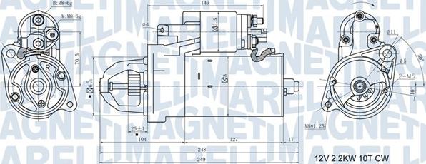 Magneti Marelli 063721411010 - Käynnistinmoottori inparts.fi