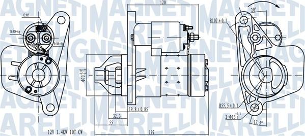 Magneti Marelli 063721418010 - Käynnistinmoottori inparts.fi