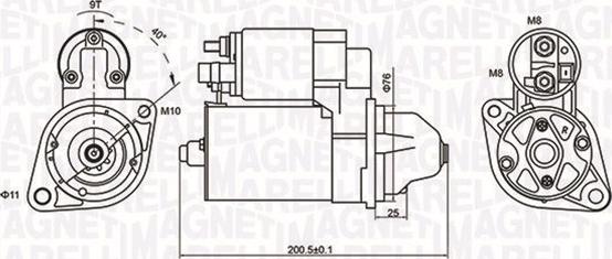 Magneti Marelli 063721412010 - Käynnistinmoottori inparts.fi