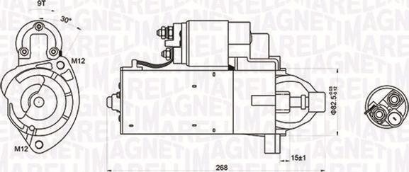 Magneti Marelli 063721423010 - Käynnistinmoottori inparts.fi