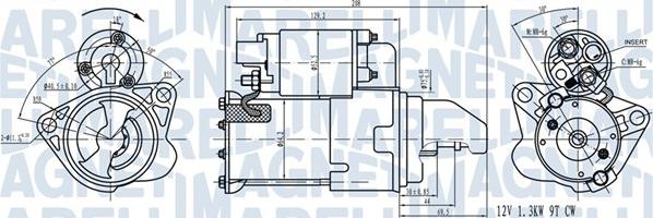 Magneti Marelli 063721543010 - Käynnistinmoottori inparts.fi