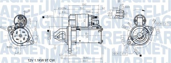 Magneti Marelli 063721557410 - Käynnistinmoottori inparts.fi