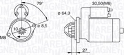 Magneti Marelli 063721511010 - Käynnistinmoottori inparts.fi