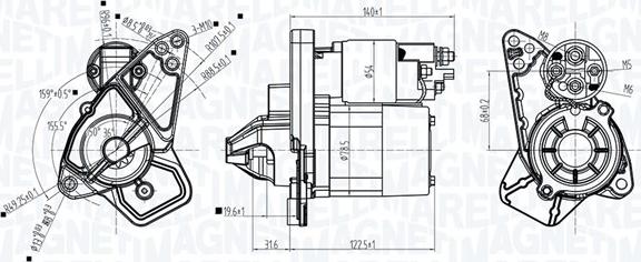 Magneti Marelli 063721582010 - Käynnistinmoottori inparts.fi