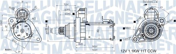 Magneti Marelli 063721533010 - Käynnistinmoottori inparts.fi