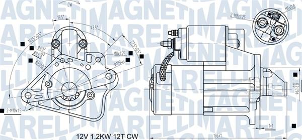 Magneti Marelli 063721524010 - Käynnistinmoottori inparts.fi