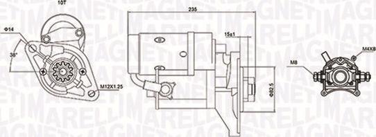 Magneti Marelli 063721089010 - Käynnistinmoottori inparts.fi