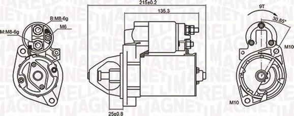 Magneti Marelli 063721075010 - Käynnistinmoottori inparts.fi