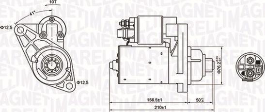 Magneti Marelli 063721197010 - Käynnistinmoottori inparts.fi