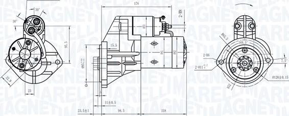 Magneti Marelli 063721159010 - Käynnistinmoottori inparts.fi