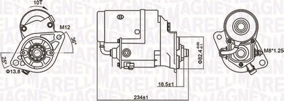 Magneti Marelli 063721154010 - Käynnistinmoottori inparts.fi