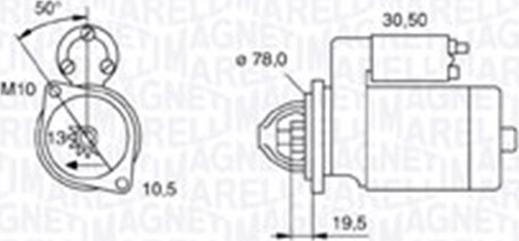 Magneti Marelli 063721158010 - Käynnistinmoottori inparts.fi