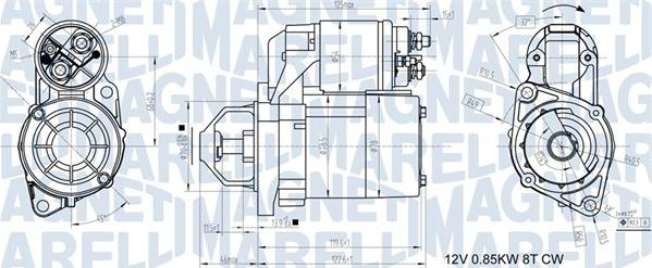 Magneti Marelli 063721117010 - Käynnistinmoottori inparts.fi