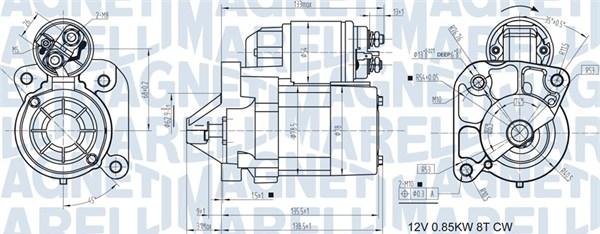 Magneti Marelli 063721186010 - Käynnistinmoottori inparts.fi