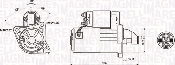 Magneti Marelli 063721136010 - Käynnistinmoottori inparts.fi