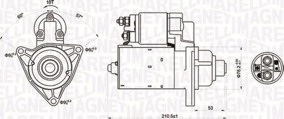 Magneti Marelli 063721176010 - Käynnistinmoottori inparts.fi