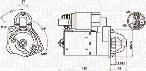 Magneti Marelli 063721394010 - Käynnistinmoottori inparts.fi