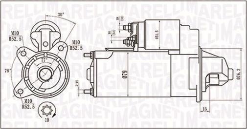 Magneti Marelli 063721396010 - Käynnistinmoottori inparts.fi