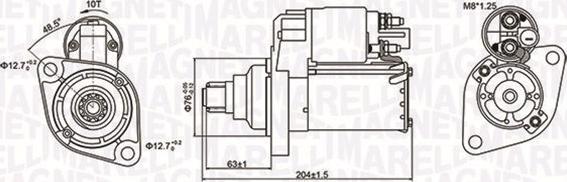 Magneti Marelli 063721347010 - Käynnistinmoottori inparts.fi