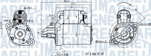 Magneti Marelli 063721311010 - Käynnistinmoottori inparts.fi