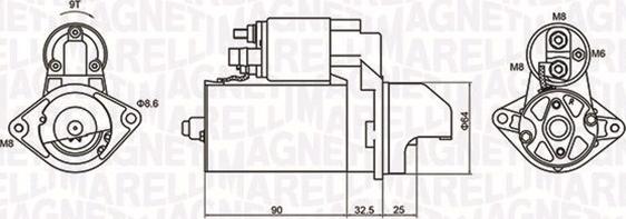 Magneti Marelli 063721334010 - Käynnistinmoottori inparts.fi