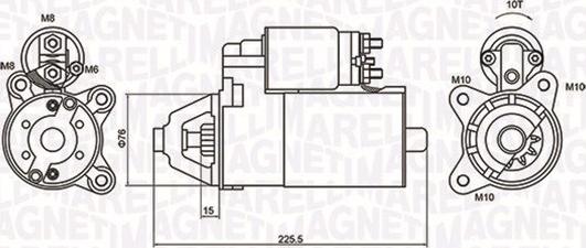 Magneti Marelli 063721336010 - Käynnistinmoottori inparts.fi