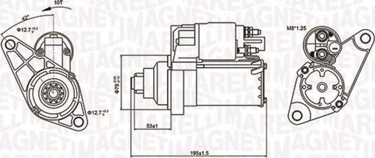 Magneti Marelli 063721330010 - Käynnistinmoottori inparts.fi