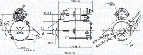 Magneti Marelli 063721299010 - Käynnistinmoottori inparts.fi