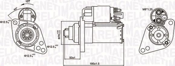 Magneti Marelli 063721294010 - Käynnistinmoottori inparts.fi