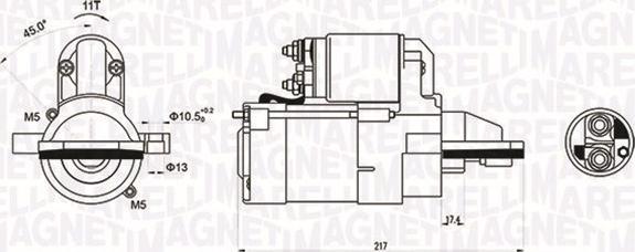 Magneti Marelli 063721246010 - Käynnistinmoottori inparts.fi