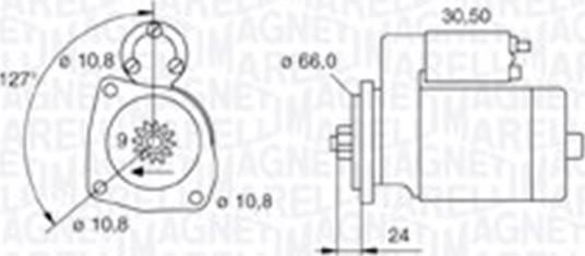 Magneti Marelli 063721242010 - Käynnistinmoottori inparts.fi